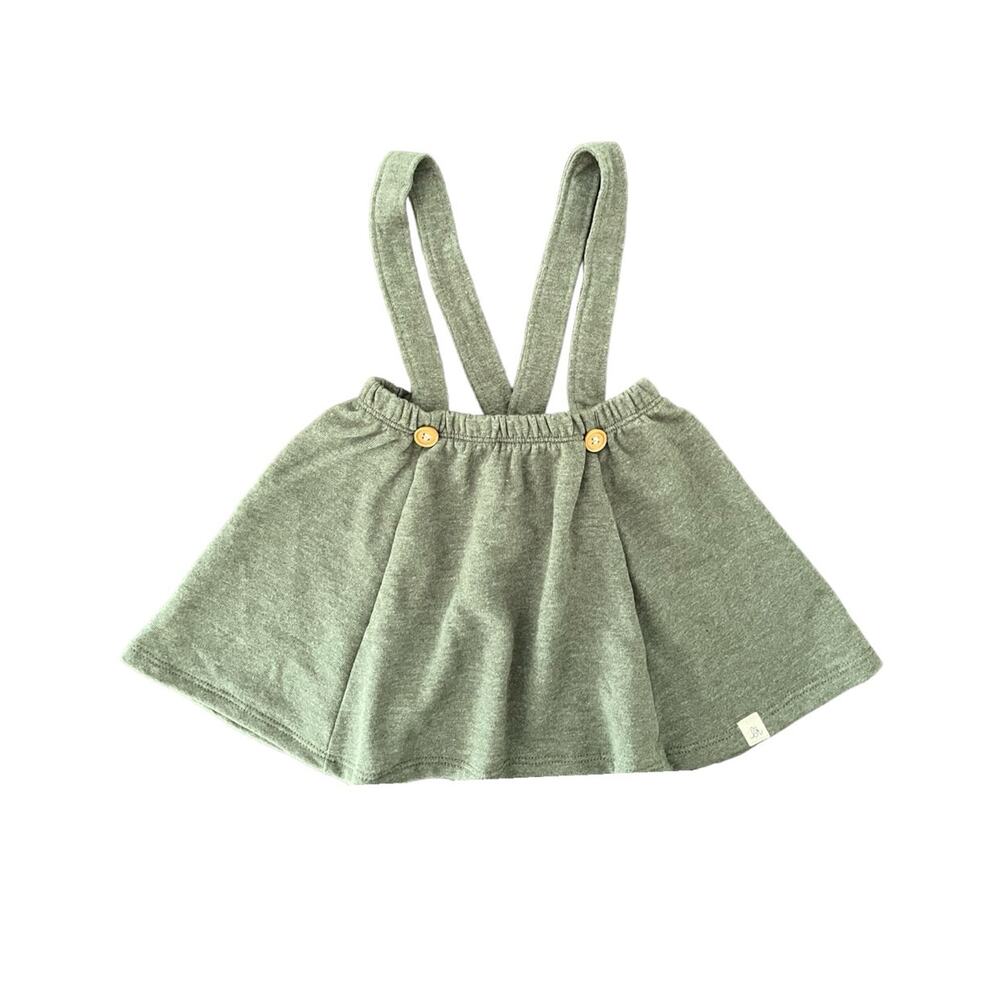 Lulu + Roo (Little Road Co) NWOT Green Suspender Skirt. Size 4